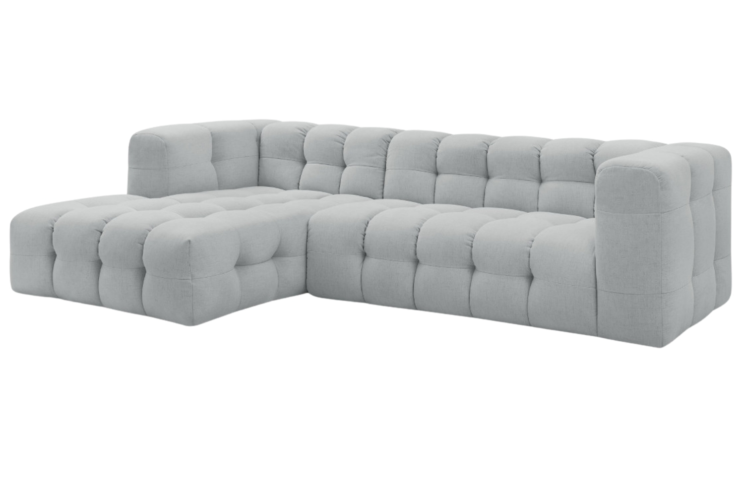 Bobochic Paris Světle šedá rohová pohovka Cloud 288 cm