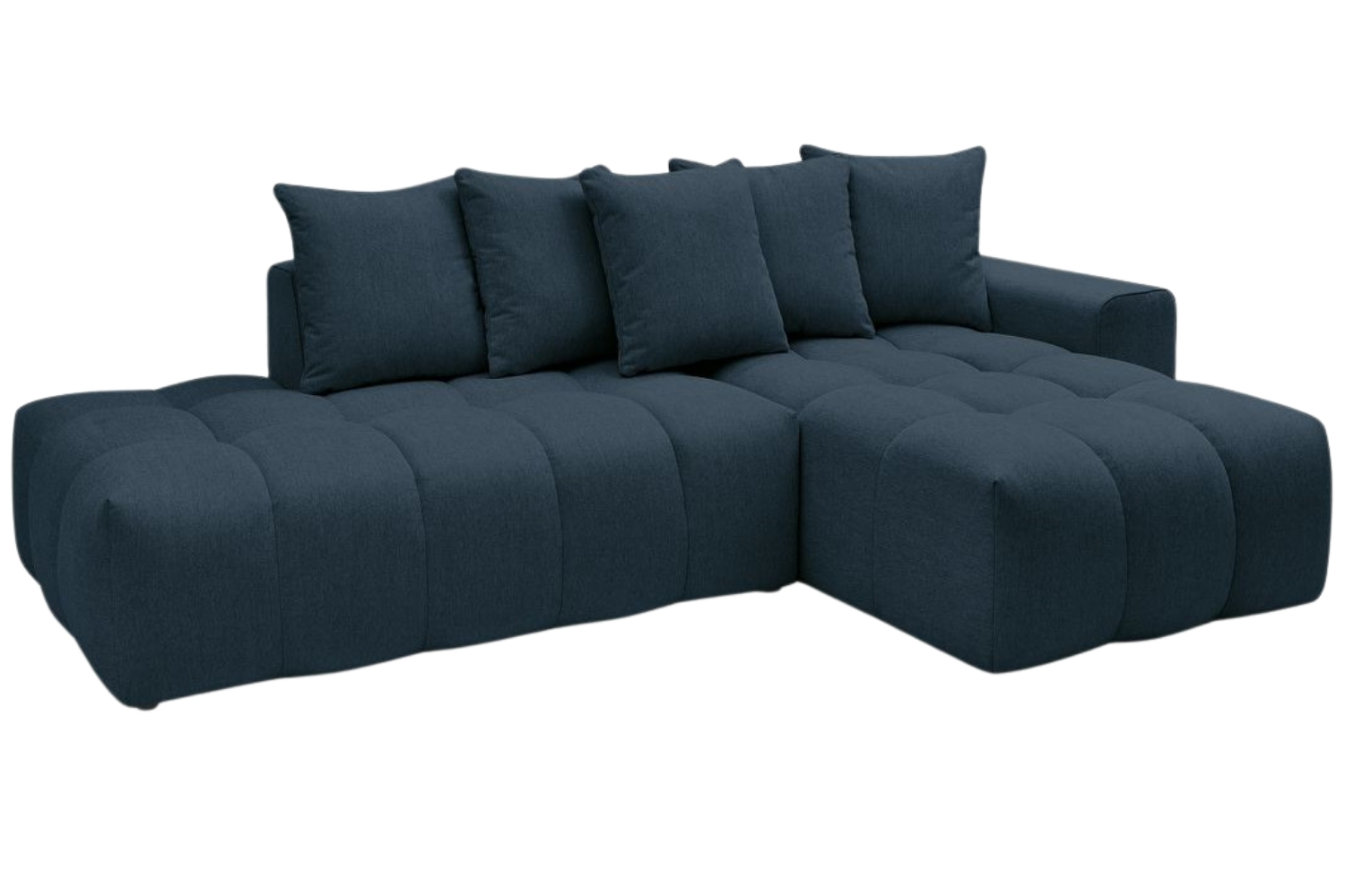 Bobochic Paris Tmavě modrá rohová pohovka Mont-Blanc 313 cm