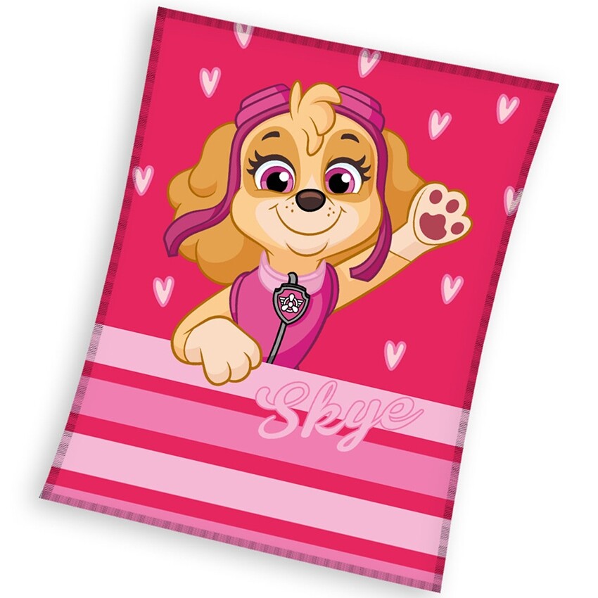 Carbotex Dětská deka Tlapková Patrola Pilotka Skye