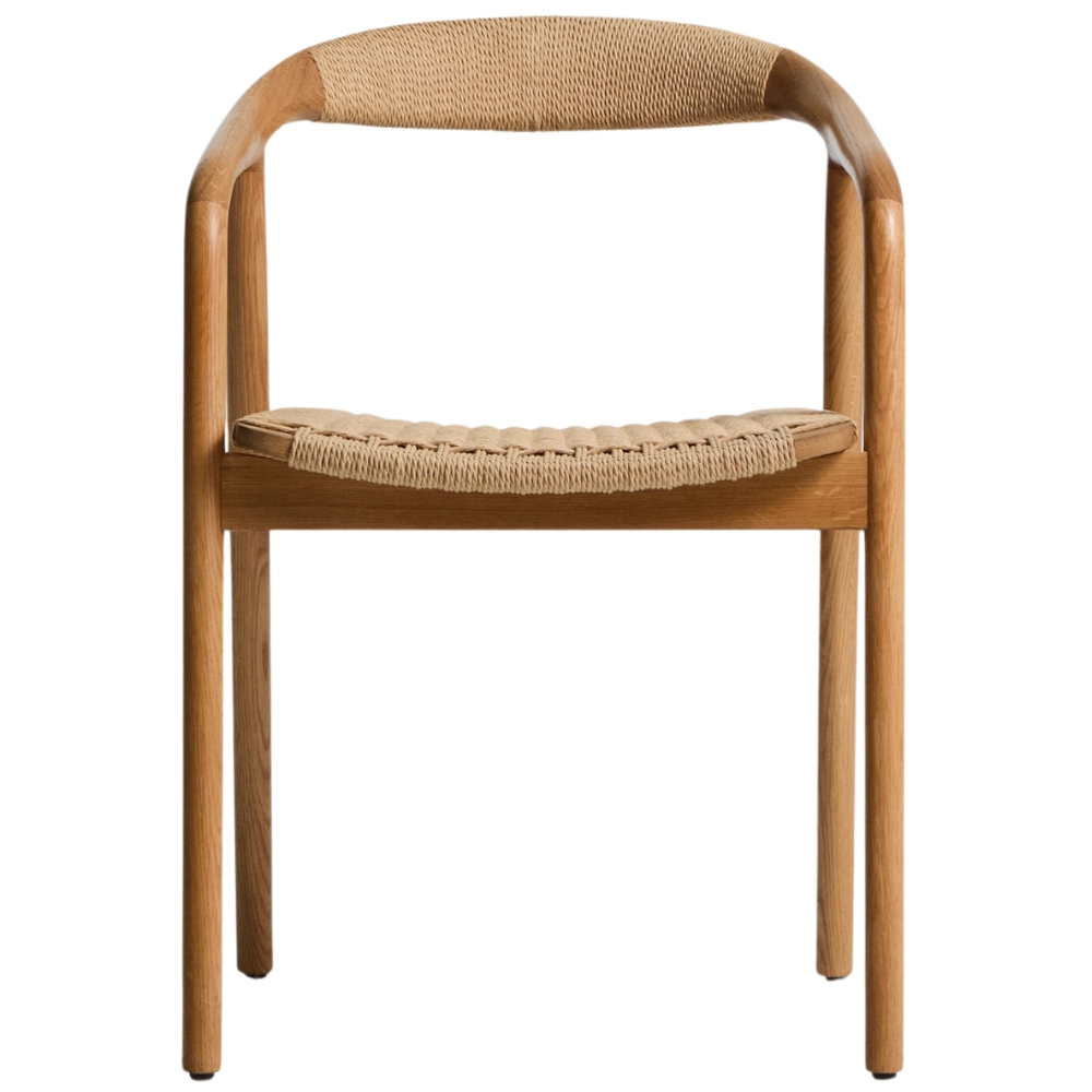 Kave Home Dubová židle Derile s výpletem