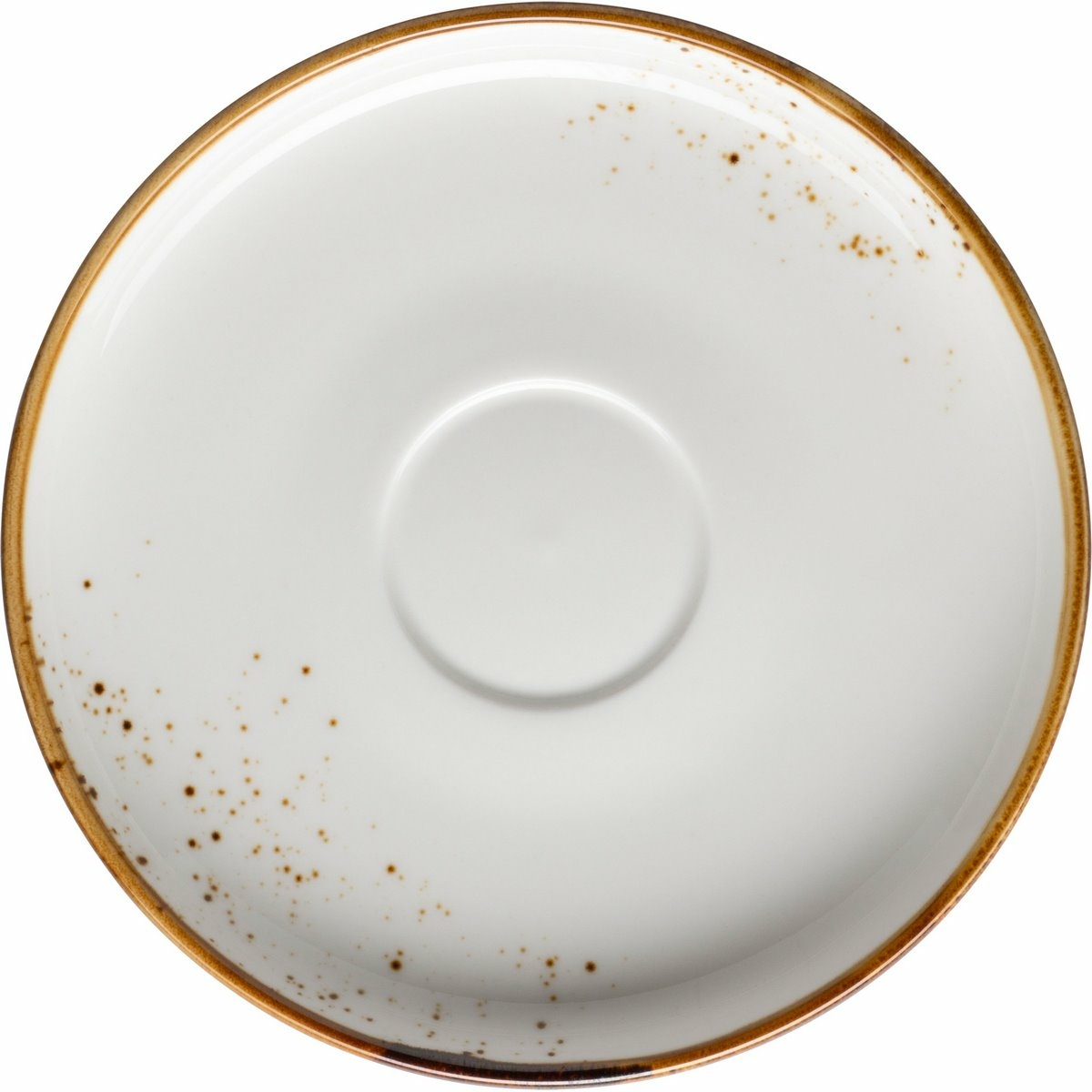 Mäser Podšálek na kávu Pintar White hnědé tečky 14 cm