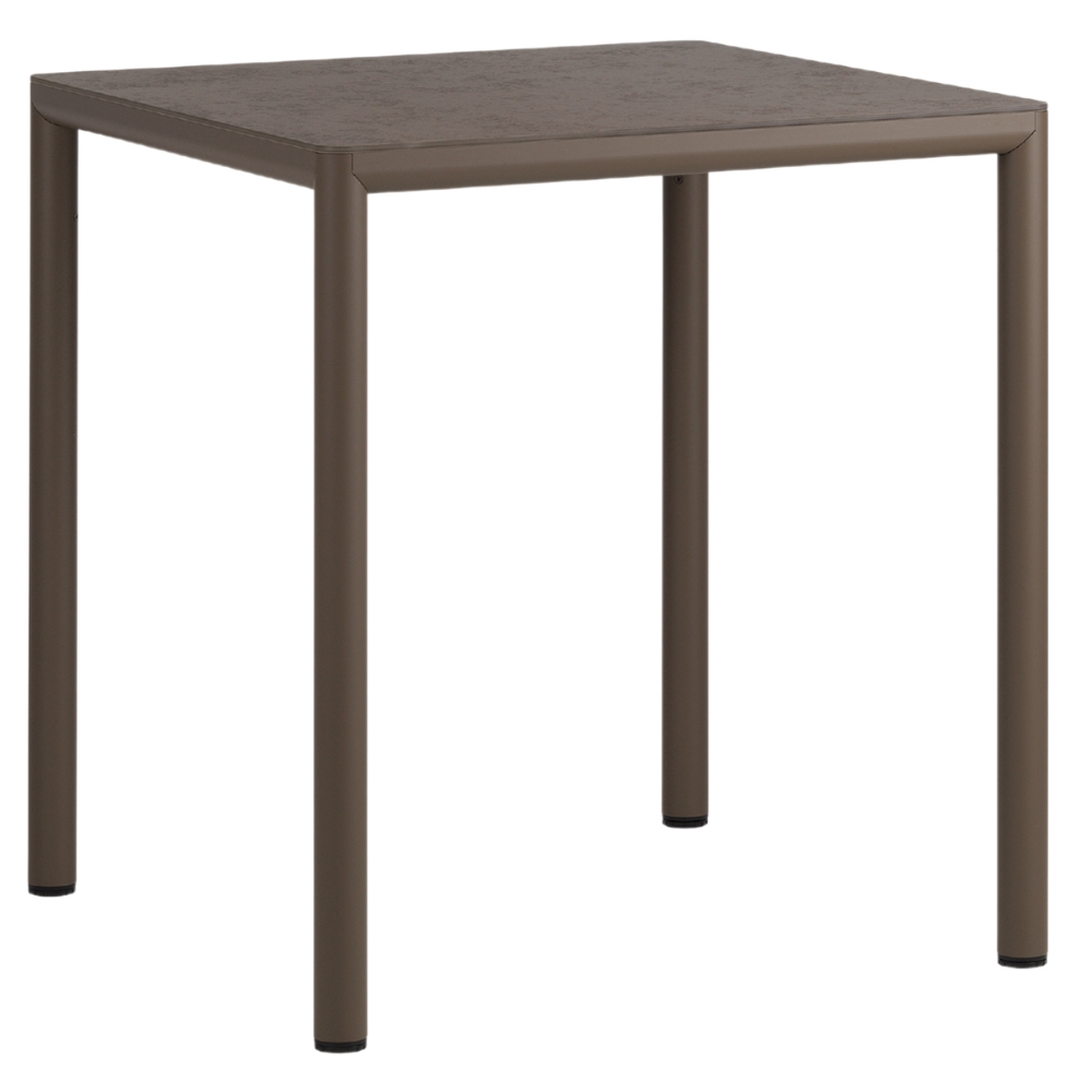 Nardi Hnědý zahradní stůl Piave 70 x 70 cm