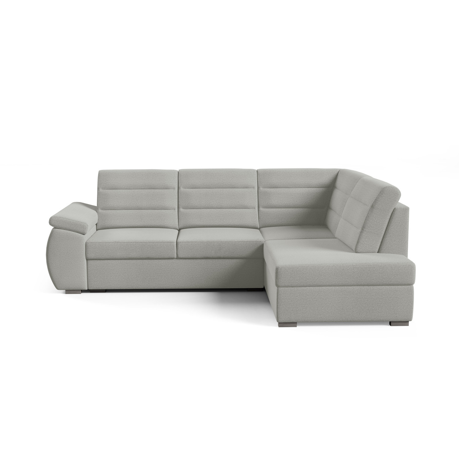 Rohová sedací souprava ASPEN Pravá Šedá II