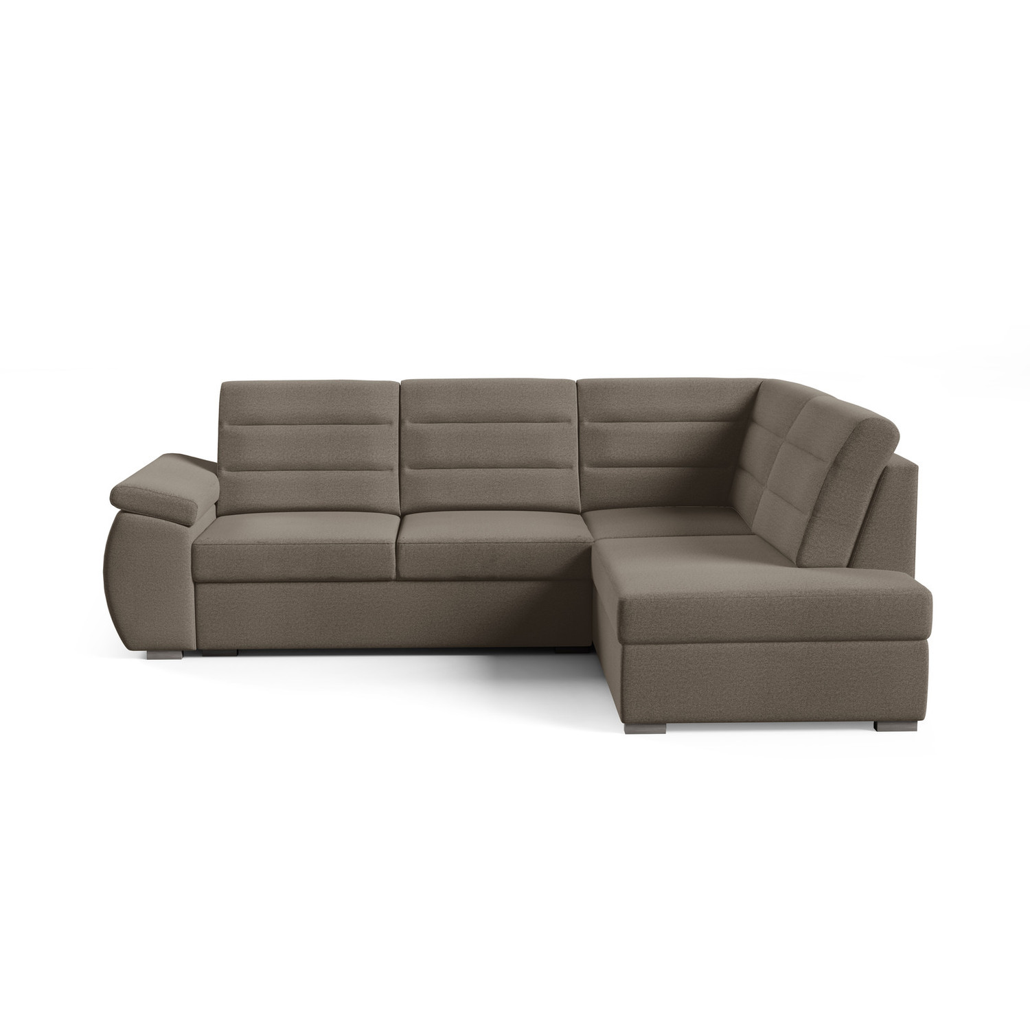 Rohová sedací souprava ASPEN Pravá Hnědá I