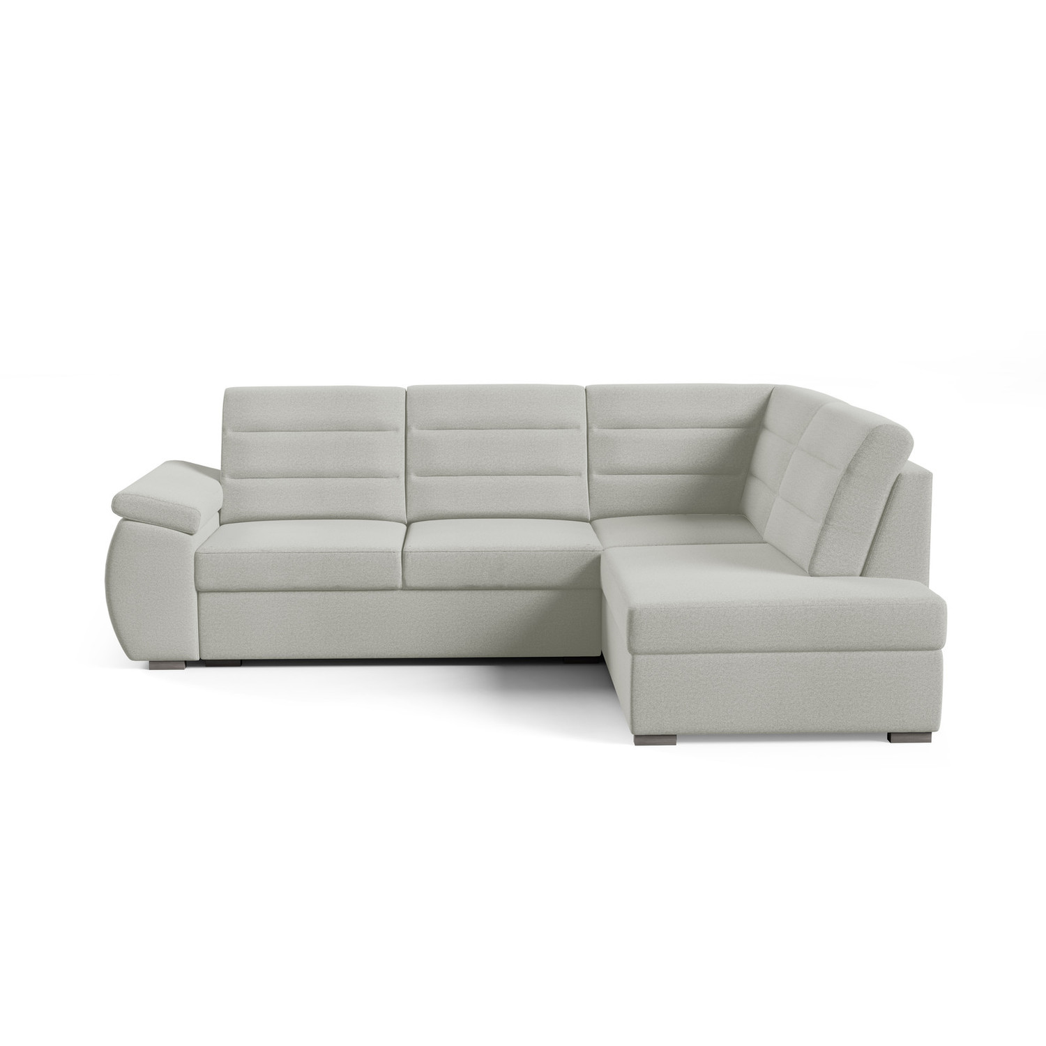 Rohová sedací souprava ASPEN Pravá Šedá