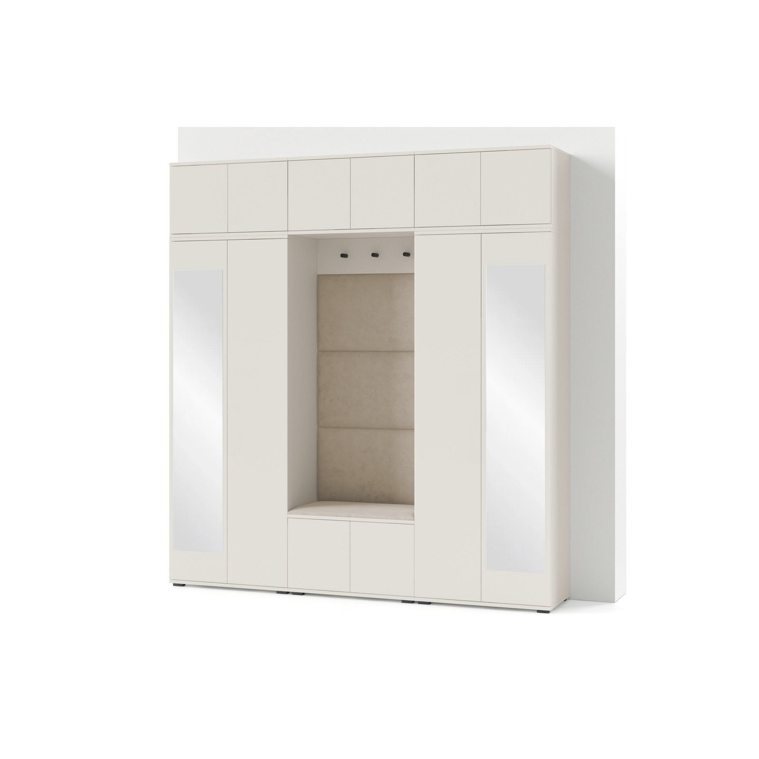 Předsíňová stěna BIANCO II Se zrcadlem Zelená II