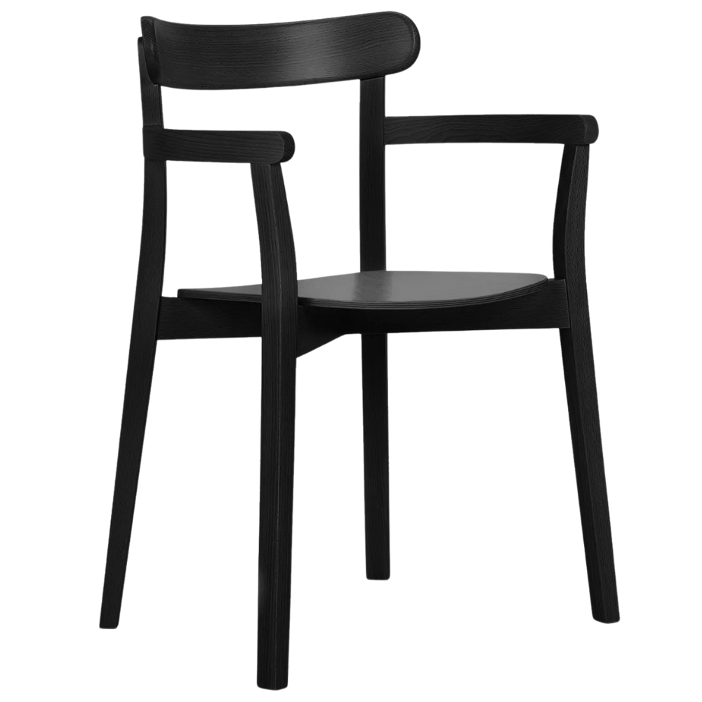 Paged Černá dřevěná jídelní židle Icho B-4420