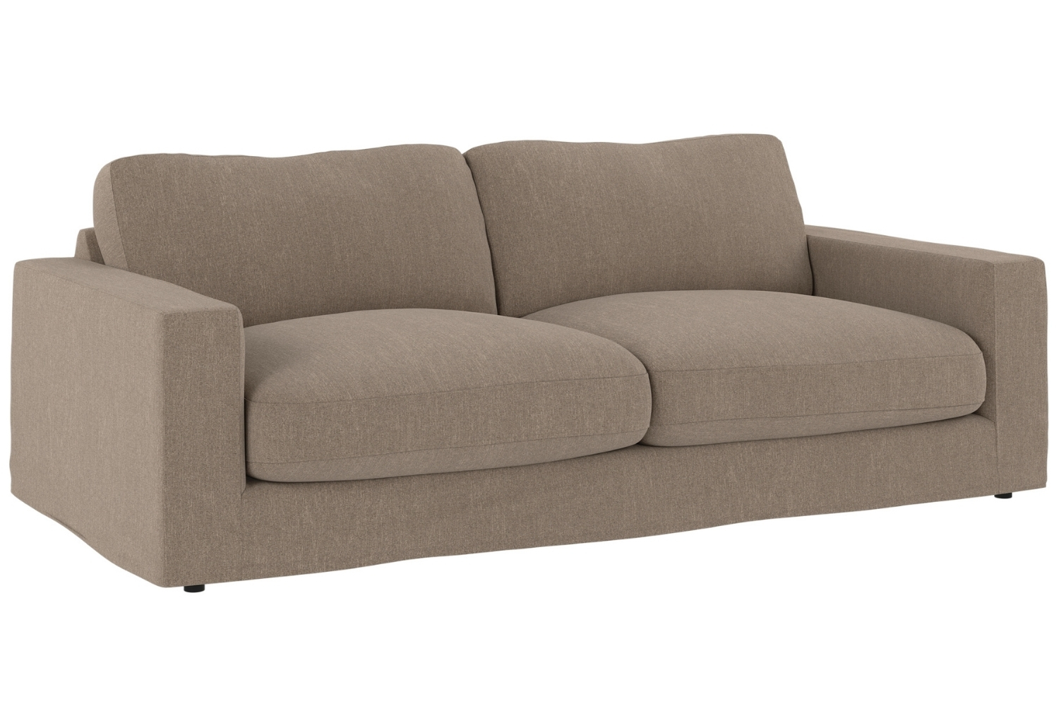 Rowico Hnědá trojmístná pohovka LANGDON 216 cm