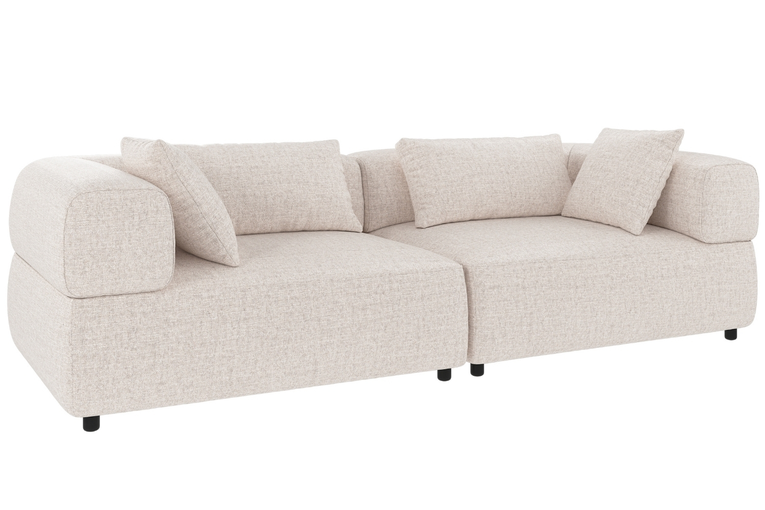 Rowico Světle béžová trojmístná pohovka FALKNER 246 cm