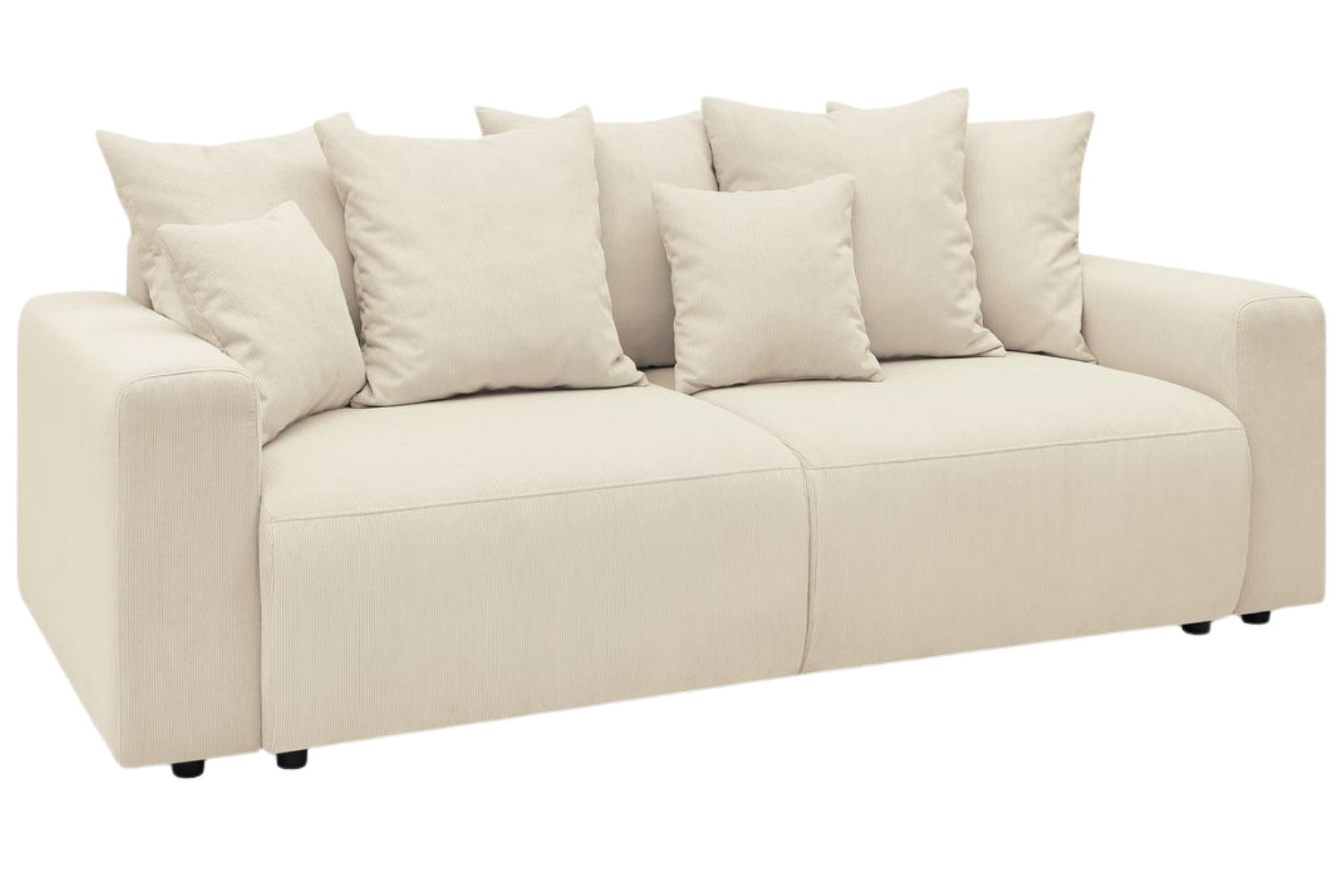 Bobochic Paris Béžová manšestrová rozkládací pohovka Envy 245 cm